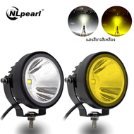 Nlpearl ไฟ LED ทำงานออฟโร้ด4นิ้วไฟสปอตไลท์กลมสำหรับรถยนต์รถกระบะ ATV จักรยานสกปรกไฟหน้ารถจักรยานยนต์