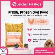 Petchef Dog Food (CHICKEN) -Fresh Cooked| Frozen | Wet Food | Healthy | Makanan Anjing| Makanan Siha