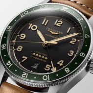 【Okuru】 二手9.5成新 - 浪琴 - LONGINES SPIRIT ZULU TIME - L3.812.4.63.2, 自動上鏈機械機芯 腕錶, 42mm 保固至2028