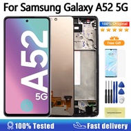 Original AMOLED LCD For Samsung Galaxy A52s A52 5G LCD with Frame Display Touch Screen Digitizer Ass
