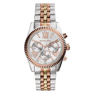 Authentic Michael Kors Women Lexington Silver Dial Rose Gold Stainless Steel Watch MK5735 Jam Tangan