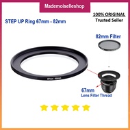 Step UP Ring 67-82 mm - 67 to 82mm Lens Filter Adapter - Step Up 67-82mm