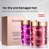 Hair Care Essential Oil Treatment Deep Moisturizing Serum for Dry Damaged Hair Anti-Frizz 30 Capsule