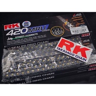 RK Chain 420MRU U-RING 120L-Black/Gold (japan)