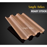 (READY STOCK) Perforated Baguette Tray / Non Stick Baguette Tray / Baguette Pan