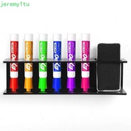 JEREMY Whiteboard Marker and Eraser Holder, Wall-Mounted 6 Slot Marker Pens Holder, Multifunctional 