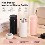 200ml Thumbler mini Tumbler vacuum stainless 304 Tumbler Pocket Mini - Easy to insert into a bag