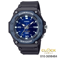 Casio Sport Blue Dial Black Resin Band Analog Men Watch MW-620H-2A