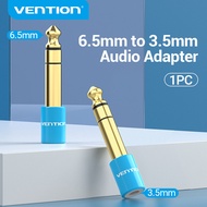 Vention 6.5MM Male to 3.5MM Female Jack Plug Audio Headset Microphone Guitar Recording Adapter 6.5 3.5 Converter Aux Cable Gold Plated