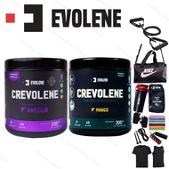 300 grams of CREVOLENE Creatine Monohydrate Evolene & PREVO 25 sachets Pre-workout EVOLENE Fitness S