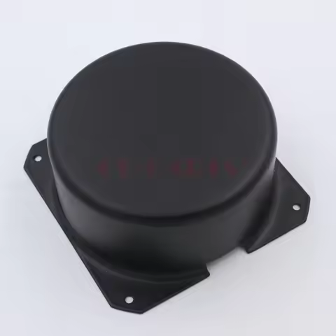GD-PARTS 105mm Round Black Iron AMP Triode Transformer Cover Protect Case Enclosure Box Hifi Vintage