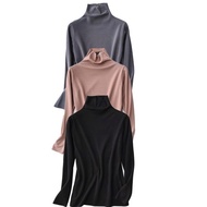 B2U Muslimah Casual High Neck & Round Neck Long Sleeve Inner Blouse Muslim Tops Shirt