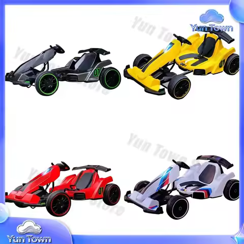 Kids Electric Drift Go-Kart for Ride on Toys for Kids Battery Powered 4 Wheel Drift Kart Racing Car 