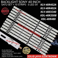 BACKLIGHT TV LED SONY 40 INC KLV-40R542A KLV-40R542 A KLV-40R402A KLV-40R402 A KLV-40EX340 KDL-40R35