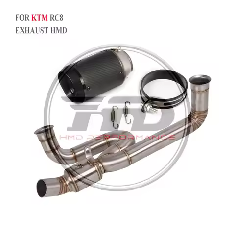 HMD Stainless Steel Motorcycle Exhaust System Performance Catback For KTM 1190 RC8 RC8R Racing Heade