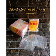 C-TIK Plastic Clips size 10 x 15 / Plastic clips size 10 x 15 (PER BANDEL)