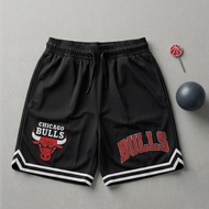 Men's Shorts Basketball Sport America Unisex Chicago Bulls Black Motif