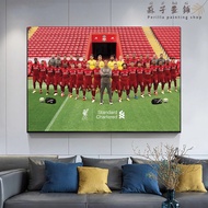 Perilla-พัดลมผ้าใบลายลิเวอร์พูลกองทัพแดงผู้เล่นฟุตบอลรูปดาว Salah Van Dijk เมสซี่การตกแต่งผ้าใบภาพวา