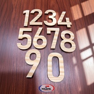 Custom wooden Letters Name Numbers Dutch Teak 5mm thick wooden numbers