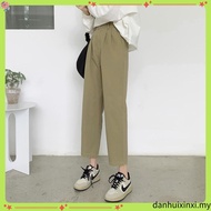 Eyouth 10133  High waist straight leg pants women casual pants
