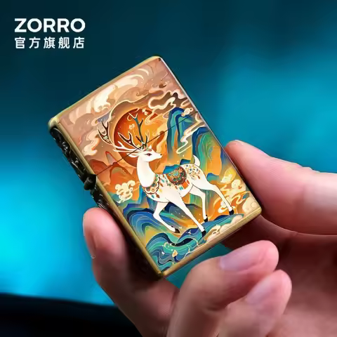ZORRO zakiram kerosine lighter armor hiding place goddess of wealth retro grinding wheel windproof c
