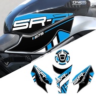 New Motorcycle Accessories 3D Epoxy Resin Tank Pad Protection Sticker For CFMOTO 675SR-R 675sr r