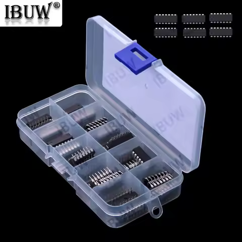 74LS00 74LS02 74LS04 74LS08 74LS32 DIP-14 Integrated Circuit DIP IC Combination Kit With Box 74LS04