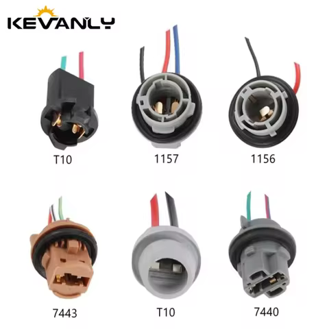 2PCS T10 T15 T5 Bulb Holder Adapter Car Wedge Light Bulb Socket Connector Holder Wedge Base Light Bu