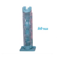 Fishing Rod Embroidery Cylinder Acrylic Barrel Shelf Multi-Colored