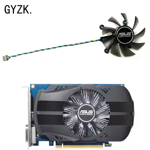 New For ASUS GeForce GTX1030 1050 1050ti Phoenix Graphics Card Replacement Fan R128015BU