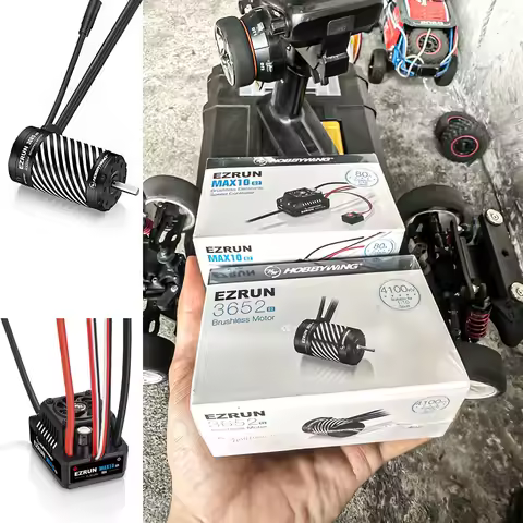Hobbywing Brushless sensored combo 3652SD G3 brushless motor and 80A 140A Max 10 G2 ESC For 1/10 Sca