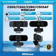 Rapoo C500 / C200 / C260 / C280 Camera Live Broadcast 720P/1080P/2K/4K FHD Webcam - 2 Year Warranty 