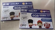 中國聯通 15日歐遊sim card