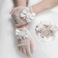 SR94 Children's Gloves | Drum Major Gloves | Elastic Net Model With Beautiful Ribbon