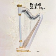 特惠價代購美國豎琴灣豎琴 Kristall Lever Harp 一手豎琴 二手豎琴21弦豎琴 21 strings Pearl