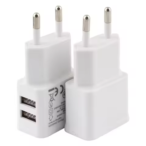 5V 2A USB Charger 2 Ports Chargers Cell Phone EU Plug AC DC 5V Power Adapter Wall Charging Accessori