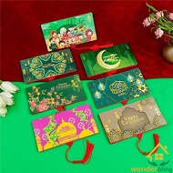 Folding Sampul Duit Raya 2024 Deepavali Eid Mubarak Angpao Folding Creative Red Envelope Ceremony Graceful Birthday Universal Card Envelope