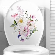 Fresh Flower Butterfly Toilet Stickers Bathroom Home Wall Decal Decor Stickers N8i3