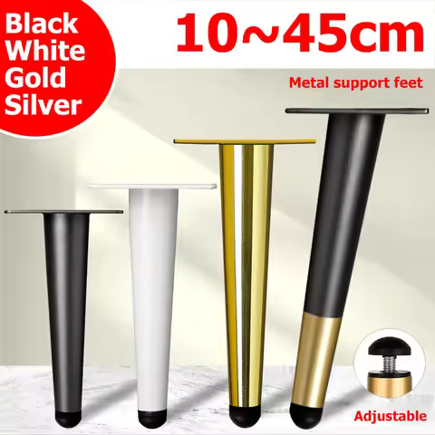 1pcs 10cm 12cm 15cm 17cm 20cm 25cm 30cm 35cm 40cm Metal Feet Sofa Feet Oblique Cone Furniture Suppor