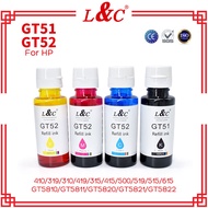 【PH Ready Stock】L&C GT51 GT52 Refill Ink Premium Ink Dye Ink For HP Printers GT5810 GT5811 GT5820 GT