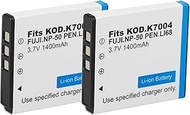 NP-50 Replacement Battery 3.7V 1400mAh Set for Fujifilm FinePix F200EXR, F300EXR, F500EXR, F550EXR, 