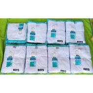 BLUE CORNER White T-SHIRT KIDS Size 6in1 Pack Underdress Shirt Boy Girl Uniform