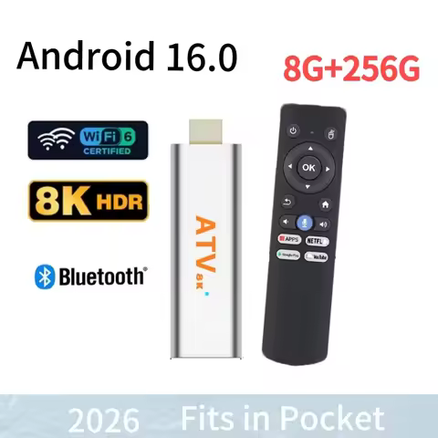 Smart TV Stick Android 16 HDR10+ Allwinner H313 Smart TV Box 32/64/128/256GB Google Voice Media Play