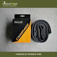 CS168ph COMPASS Interior Tube 26 x 1 3/8 & 26 x 1.95 / 2.125 Schrader (AV) 1PC Bicycle Parts bicycle