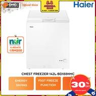 [ NUR@PETRA ] Haier Chest Freezer BD-188HMC 142L Energy Saving BD188HMC Peti Sejuk Beku