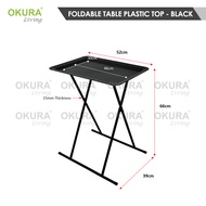 OKURA Foldable Side Table Coffee Table Decoration Furniture Bedside Table Meja Lipat Kopi Meja Kecil