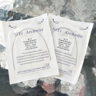 Niti wire square ovoid braces wire 0.016x0.016 per pack contains 10 pcs per unit packing