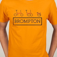 Folding Bike Foldies Brompton Bicycle Decathlon Mountain bike Short Sleeve cotton shirt Neck Men Fashion cotton T-shirt