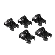 5pcs Quick Release Buckle Clip Basic Base Mount for HERO (2018) 6 5 4 3+ 3 2 1 Black Silver Session 4K Sports Action Camera