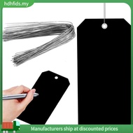 [in stock]100 Pieces 4 3/4Inch X 2 3/8Inch Plastic Shipping Tags with Wires Blank Labeling Tags Wate